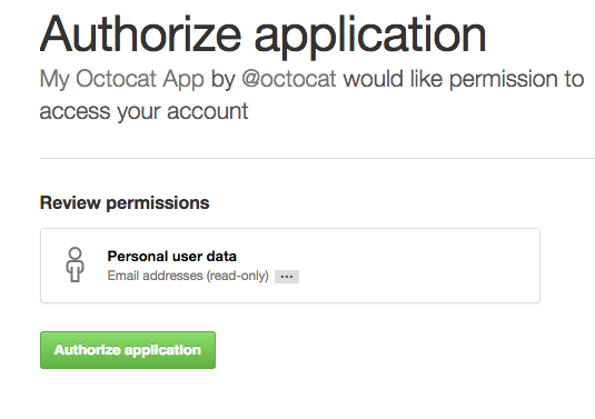 Prompt do OAuth no GitHub