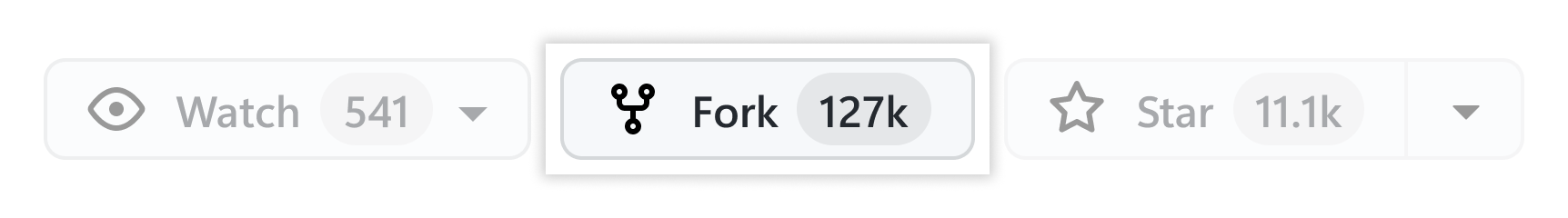 Botão Criar Fork