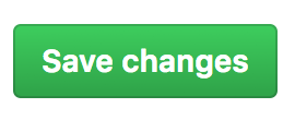 GitHub アプリの変更を保存するボタン