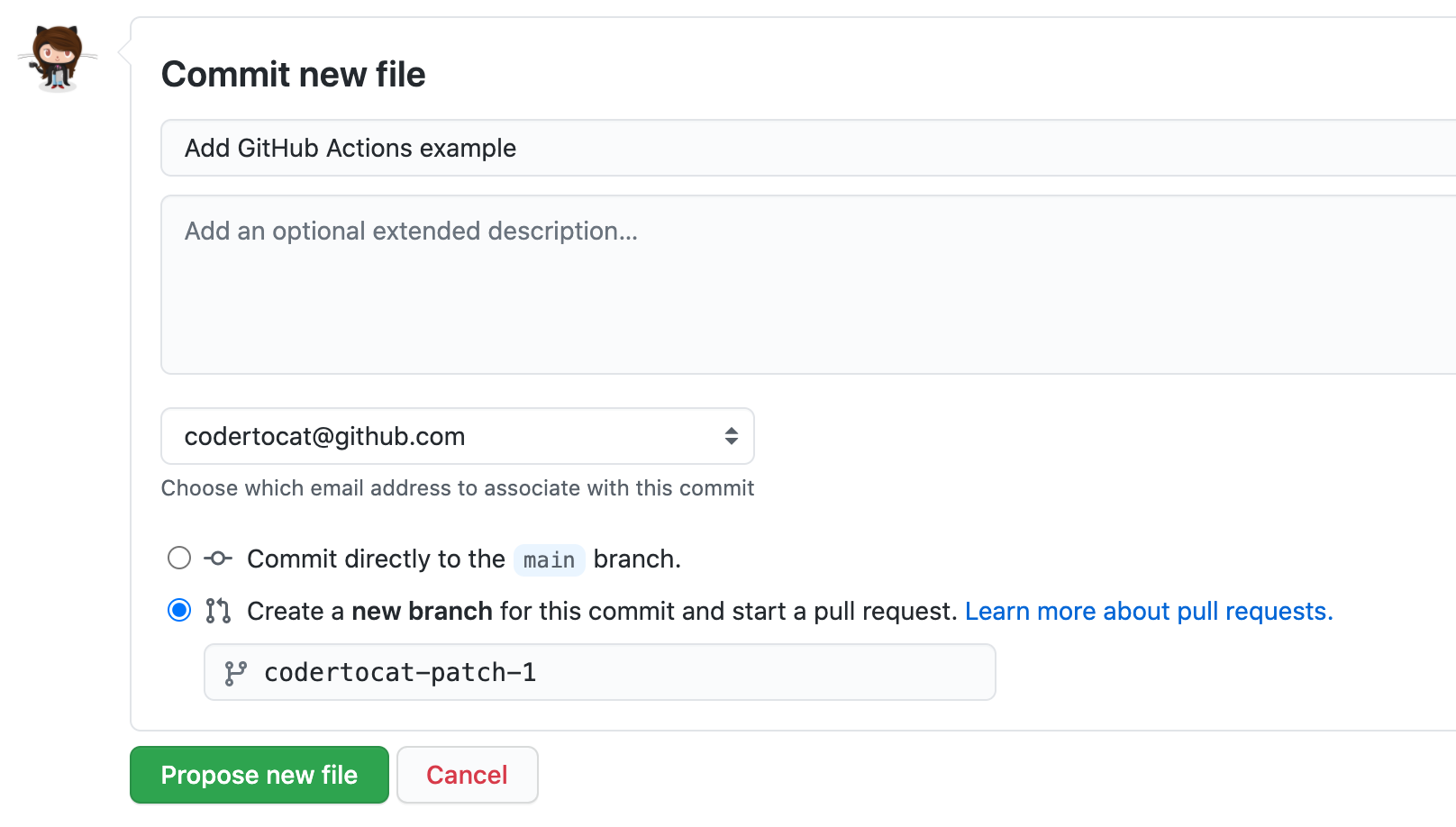 Commit workflow file
