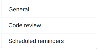 Code review button