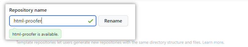 Repository rename