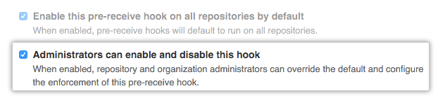 Admins enable or disable hook