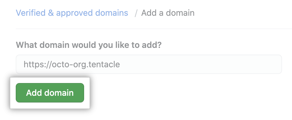 Add a domain field