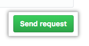 [Send request](要求を送信する) ボタンのスクリーンショット。