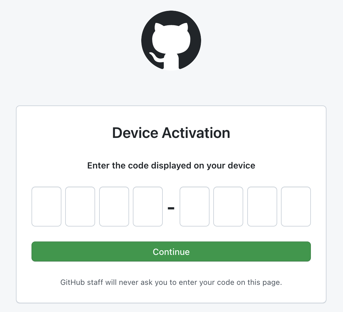 Field to enter the user verification code displayed on your device
