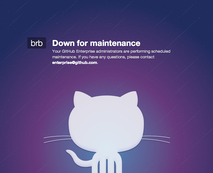 Down for maintenance