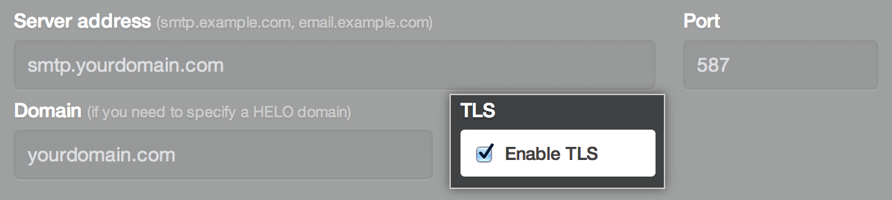Enable TLS