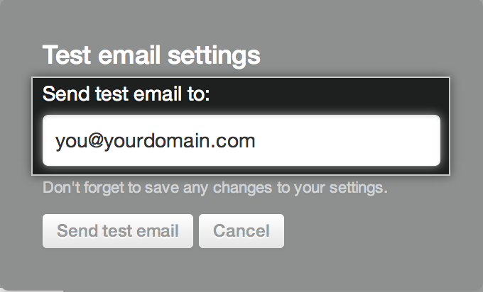 Test email address