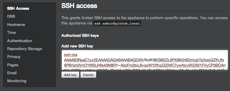 Add new SSH key