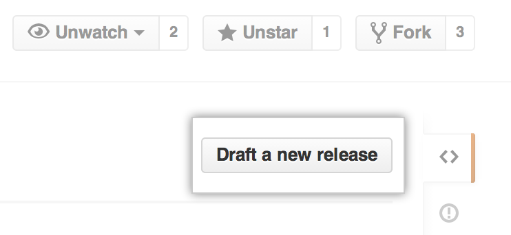 Releases draft button