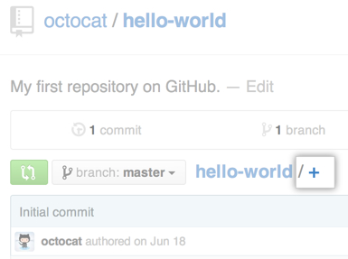 The create new file button on GitHub Enterpriseb