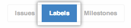 Issues Labels button
