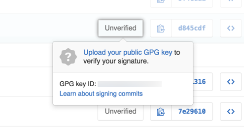 Unverified signed commit