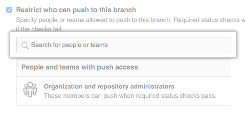 Branch restriction search