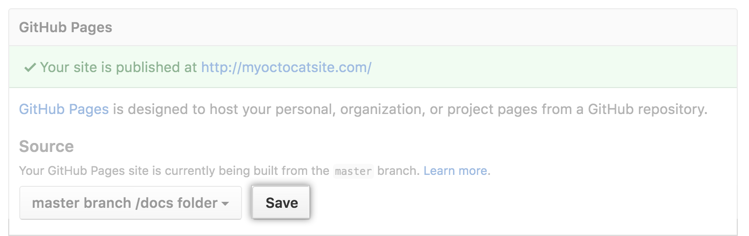 click-save-next-to-master-branch-docs-folder-source-selection