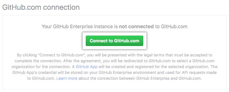 GitHub.comへの接続ボタン