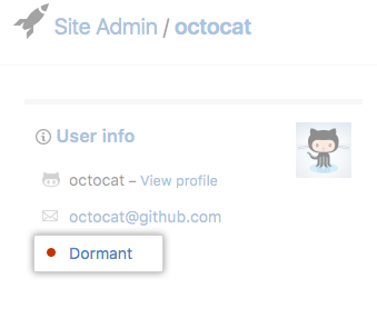 Dormant user account