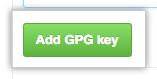 O botão Add key (Adicionar chave)
