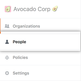 People tab on the business account profile page