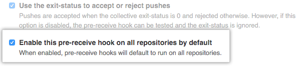 Enable hook all repositories