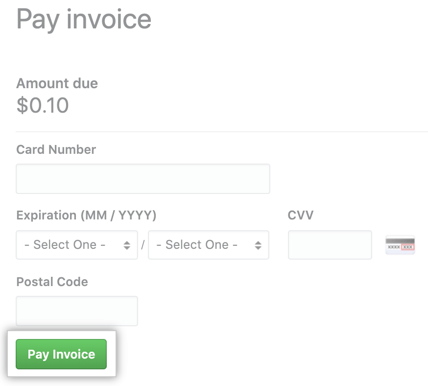 Confirm and pay invoice