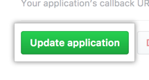 Button to update the application