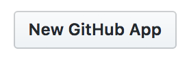 New GitHub App button