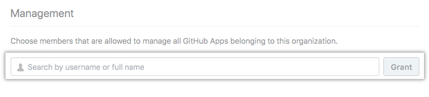 GitHub App マネージャーを追加