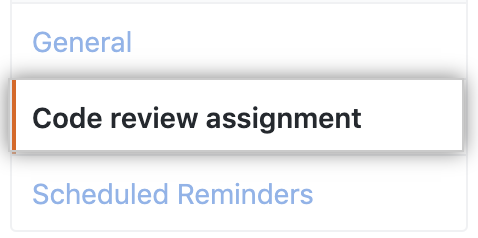 Code review assignment button