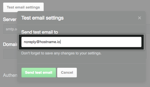 Test email address