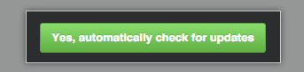 The button for enabling automatic updates
