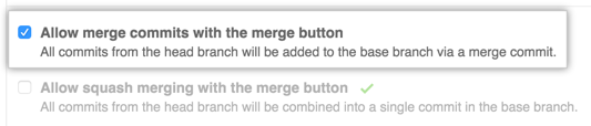 Pull request full commit merge