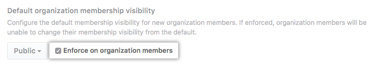 Checkbox to enforce the default setting on all members