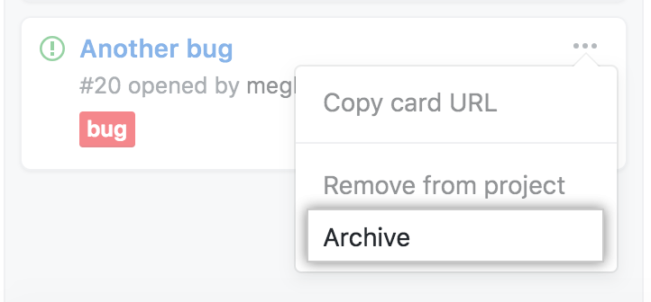 Select archive option from menu